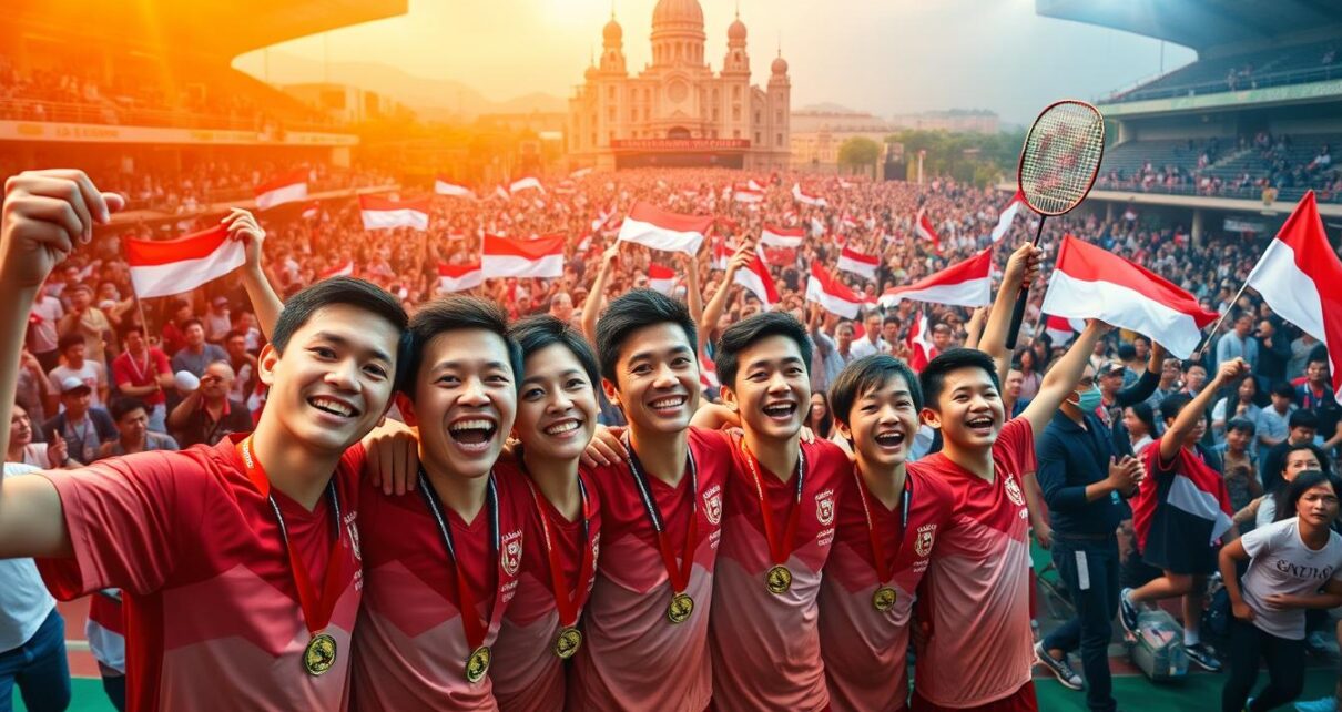 Indonesia Raih Emas di Cabang Bulu Tangkis
